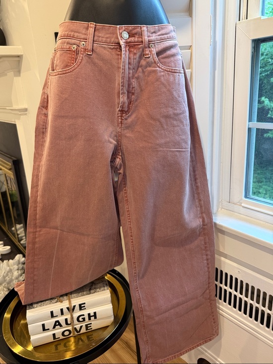 GAP Denim - GAP Dusty Rose Wide-Leg High-Rise Jeans